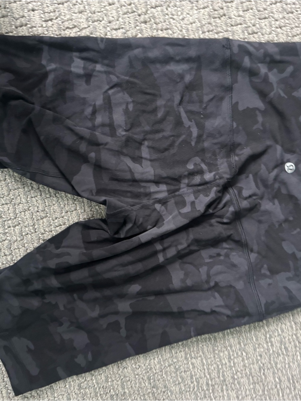 lululemon athletica Black Camo Biker Leggings